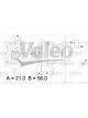 Valeo Alternator 14V w/ Belt Pulley 79mm 1 Ribs w/ Regulator Right 15