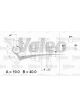 Valeo Alternator 14V w/ Belt Pulley 88mm 1 Ribs w/ Regulator Left 45