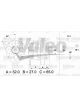 Valeo Alternator 14V w/ Belt Pulley 89mm 2 Ribs w/ Regulator Left 60