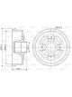 Valeo Brake Drum 207.8mm Dia