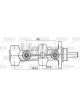 Valeo Brake Master Cylinder 20.6mm Bore