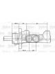 Valeo Brake Master Cylinder 22.2mm Bore
