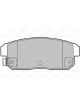 Valeo Brake Pad Set 105.5mm Width