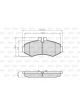 Valeo Brake Pad Set 134.4mm Width