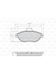 Valeo Brake Pad Set 139.9mm Width