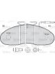 Valeo Brake Pad Set 166mm Width