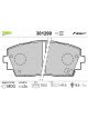 Valeo Brake Pad Set w/o Anti-Squeak Plate 110.2mm Width
