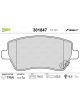 Valeo Brake Pad Set w/o Anti-Squeak Plate 116.5mm Width