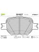Valeo Brake Pad Set w/o Anti-Squeak Plate 117.9mm Width