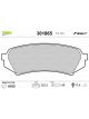 Valeo Brake Pad Set w/o Anti-Squeak Plate 123.7mm Width