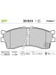 Valeo Brake Pad Set w/o Anti-Squeak Plate 129.4mm Width
