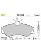 Valeo Brake Pad Set w/o Anti-Squeak Plate 129.9mm Width