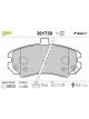 Valeo Brake Pad Set w/o Anti-Squeak Plate 131.5mm Width