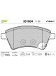 Valeo Brake Pad Set w/o Anti-Squeak Plate 131.9mm Width