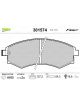 Valeo Brake Pad Set w/o Anti-Squeak Plate 137.2mm Width