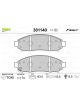Valeo Brake Pad Set w/o Anti-Squeak Plate 163.9mm Width