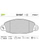 Valeo Brake Pad Set w/o Anti-Squeak Plate 168.5mm Width