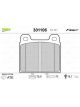 Valeo Brake Pad Set w/o Anti-Squeak Plate 76.9mm Width