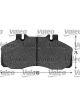 Valeo Brake Pad Set w/o Lock Screw 174.8mm Width