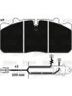 Valeo Brake Pad Set w/o Lock Screw 175.3mm Width