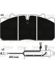 Valeo Brake Pad Set w/o Lock Screw 175.3mm Width