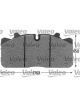 Valeo Brake Pad Set w/o Lock Screw 175.4mm Width