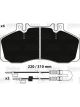 Valeo Brake Pad Set w/o Lock Screw 175mm Width