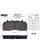 Valeo Brake Pad Set w/o Lock Screw 210.5mm Width