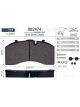 Valeo Brake Pad Set w/o Lock Screw 210.8mm Width