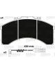 Valeo Brake Pad Set w/o Lock Screw 240.6mm Width