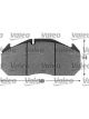 Valeo Brake Pad Set w/o Lock Screw 249.5mm Width