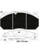 Valeo Brake Pad Set w/o Lock Screw 249mm Width