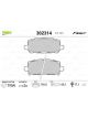 Valeo Brake Pad Set with Anti-Squeak Plate 116.6mm Width