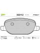 Valeo Brake Pad Set with Anti-Squeak Plate 116.8mm Width