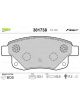 Valeo Brake Pad Set with Anti-Squeak Plate 123.1mm Width