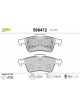 Valeo Brake Pad Set with Anti-Squeak Plate 123.1mm Width