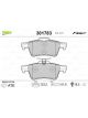 Valeo Brake Pad Set with Anti-Squeak Plate 123.2mm Width
