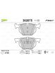 Valeo Brake Pad Set with Anti-Squeak Plate 123.3mm Width
