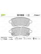 Valeo Brake Pad Set with Anti-Squeak Plate 125.9mm Width