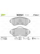 Valeo Brake Pad Set with Anti-Squeak Plate 129mm Width