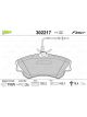 Valeo Brake Pad Set with Anti-Squeak Plate 130.2mm Width