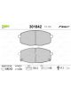Valeo Brake Pad Set with Anti-Squeak Plate 130.3mm Width