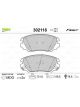 Valeo Brake Pad Set with Anti-Squeak Plate 131.6mm Width