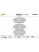 Valeo Brake Pad Set with Anti-Squeak Plate 144.2mm Width