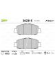 Valeo Brake Pad Set with Anti-Squeak Plate 148.8mm Width