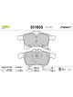 Valeo Brake Pad Set with Anti-Squeak Plate 156.5mm Width
