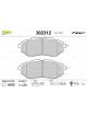 Valeo Brake Pad Set with Anti-Squeak Plate 157mm Width