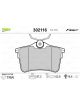 Valeo Brake Pad Set with Anti-Squeak Plate 87.2mm Width