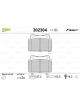 Valeo Brake Pad Set with Anti-Squeak Plate 87mm Width
