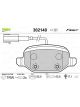 Valeo Brake Pad Set with Anti-Squeak Plate 95.8mm Width